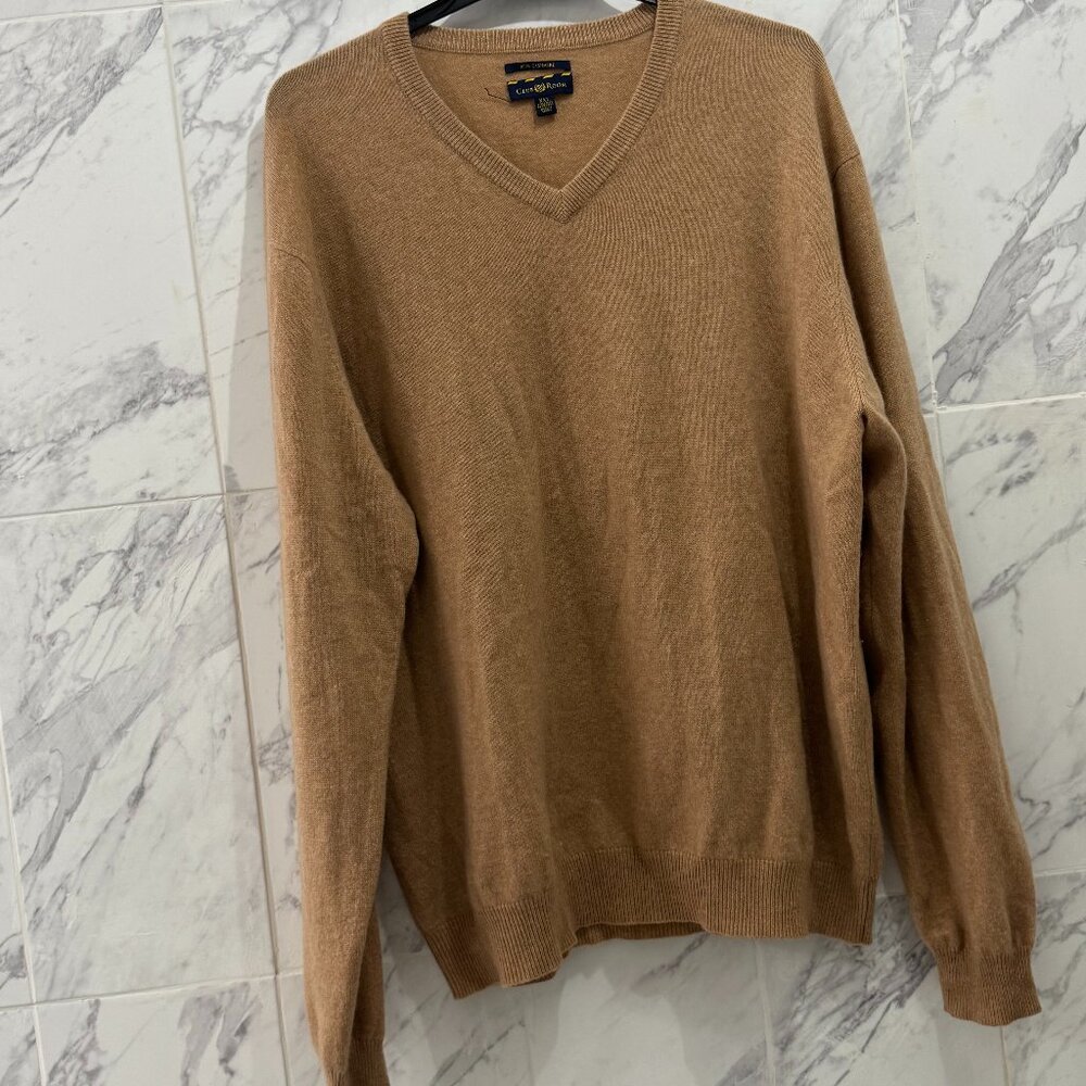 Club Room XXL Cashmere V-Neck Sweater